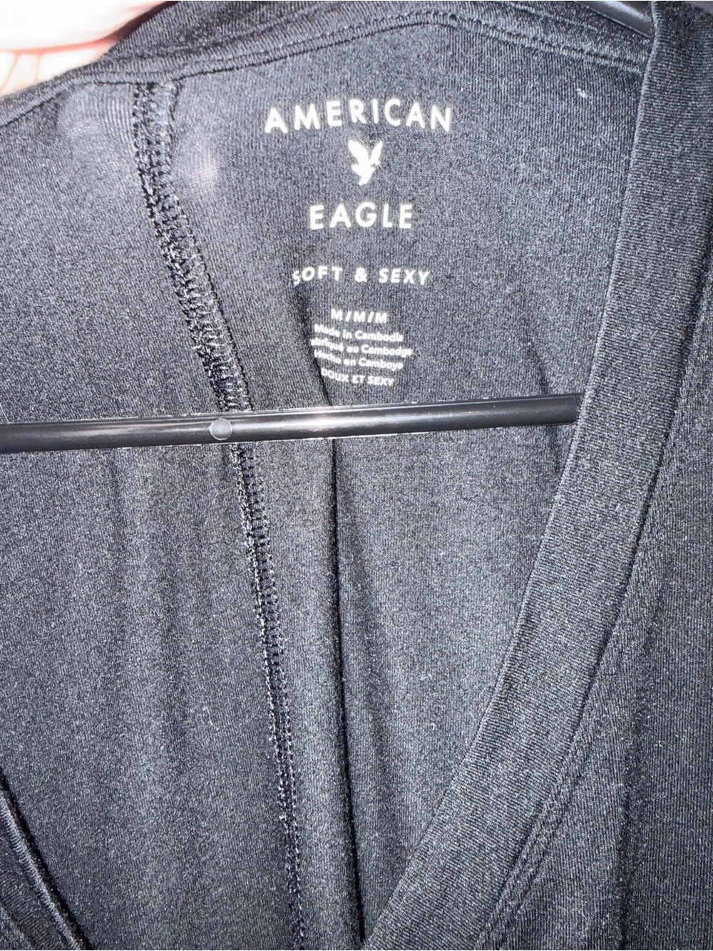 American Eagle Outfitters Black Short Sleeve Tee